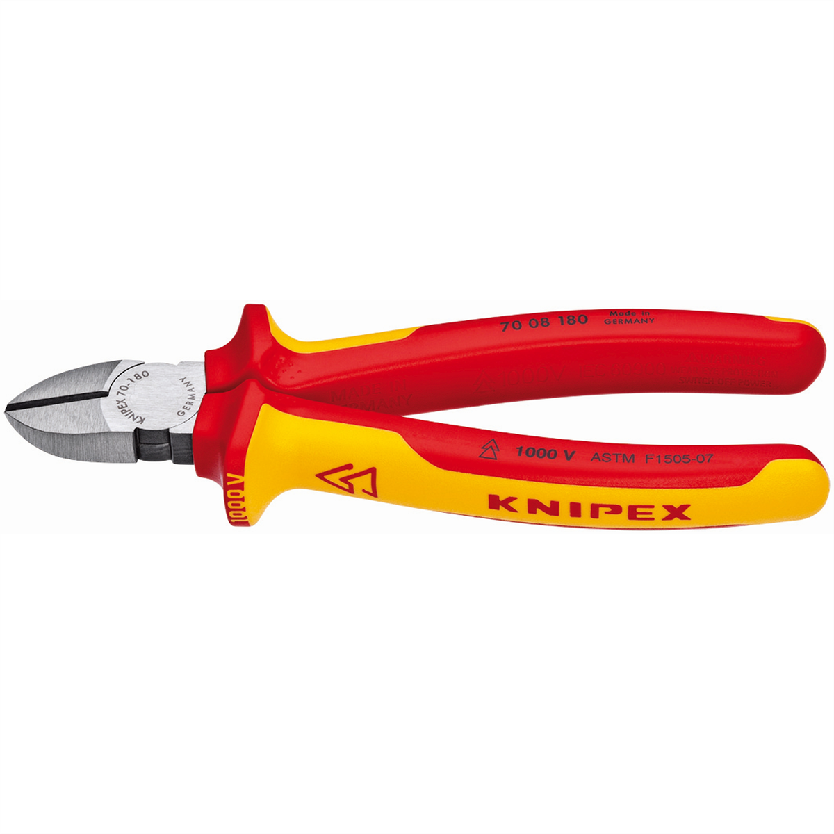 Knipex 5" Diagonal Pliers for Flush Cutting Plastics