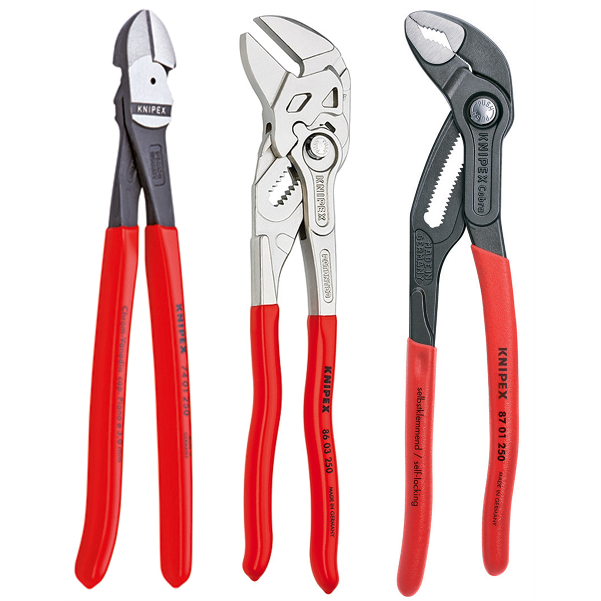 KNIPEX 3 PC 10" Pliers Set