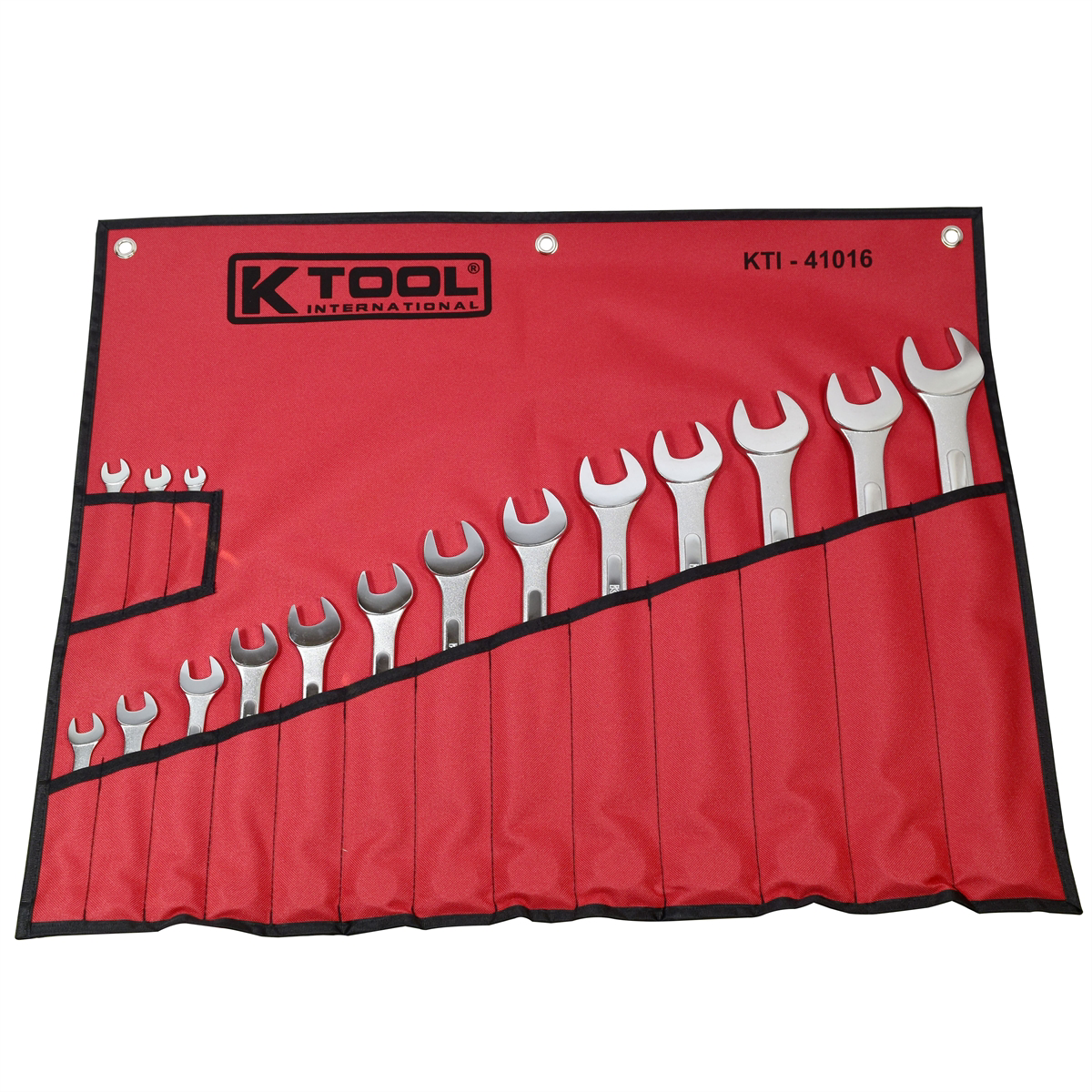 K Tool International Wrench Set Combination 16 Piece