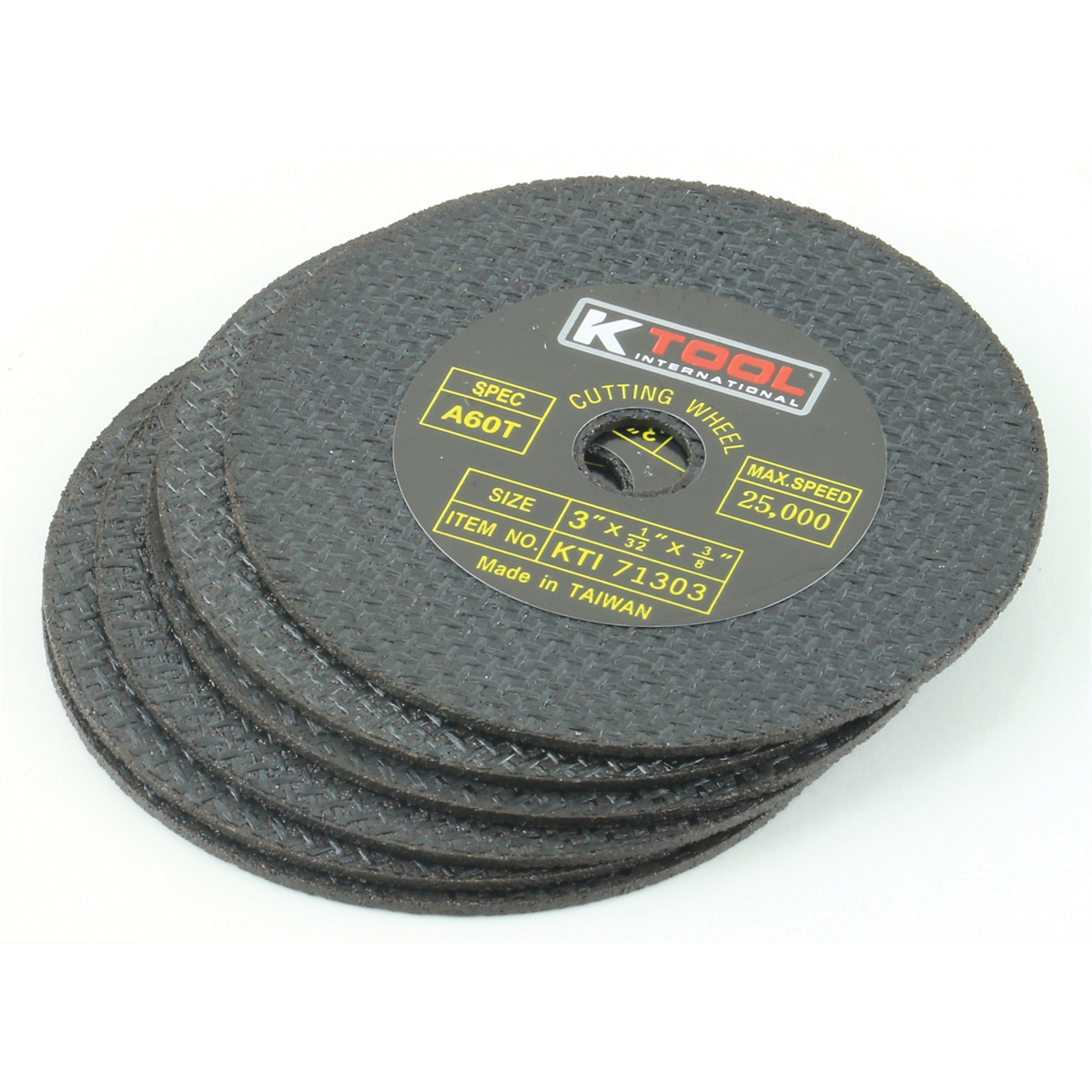 K Tool International 6PK CUT-OFF WHEEL 3IN. X 1/32IN. 6/PK