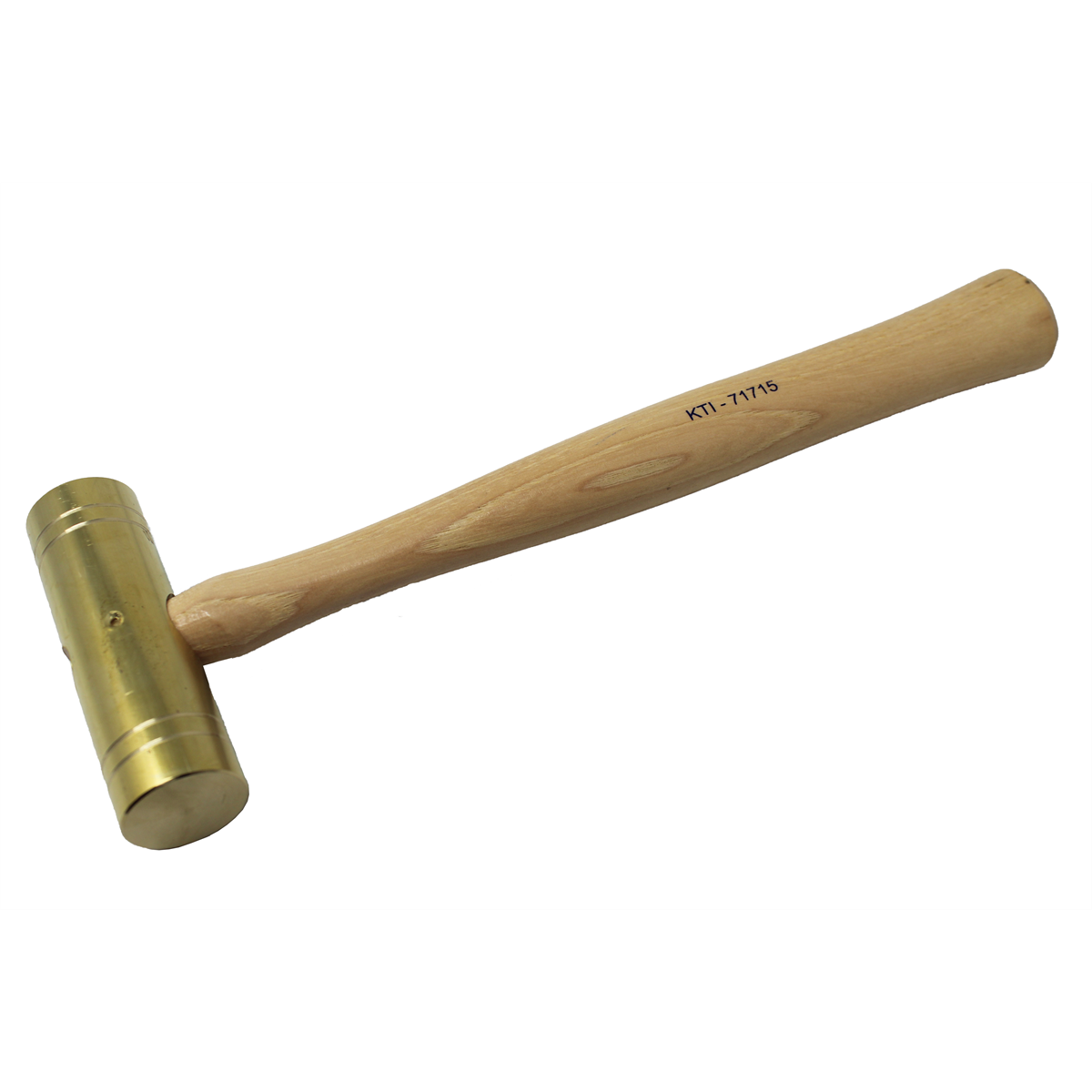 K Tool International Brass Hammer 24 oz. with Wooden Hickory Handle