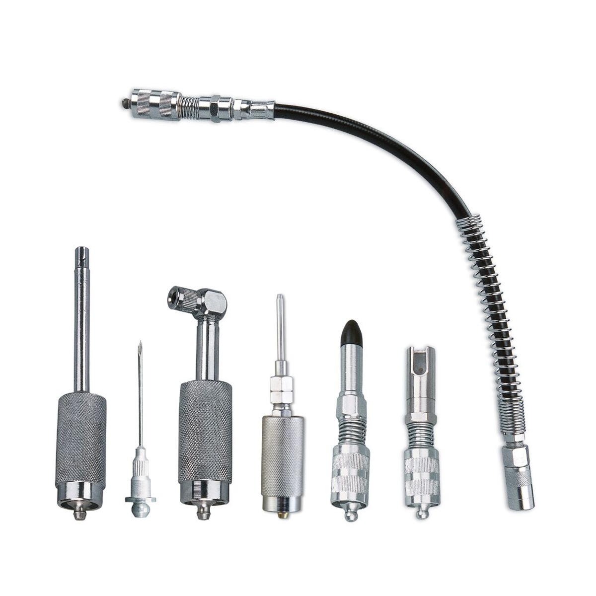 K Tool International Grease Gun Accessory Kit Quick Connect 7 Pc