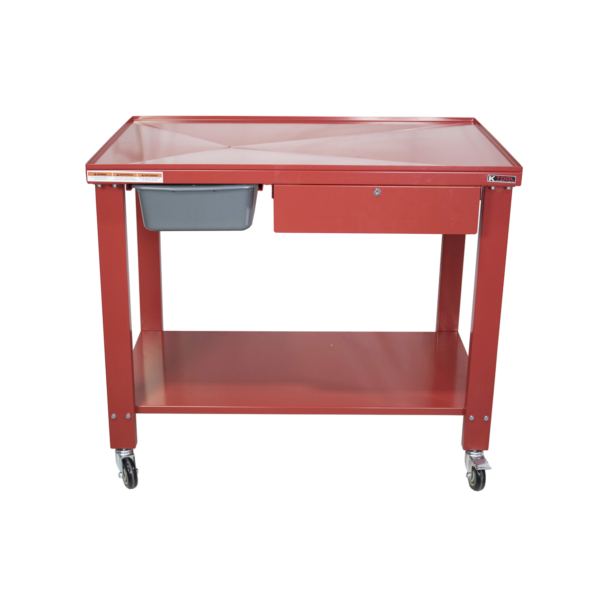 K Tool International Work Table Mobile Tear Down Cart 48 x 32 in.