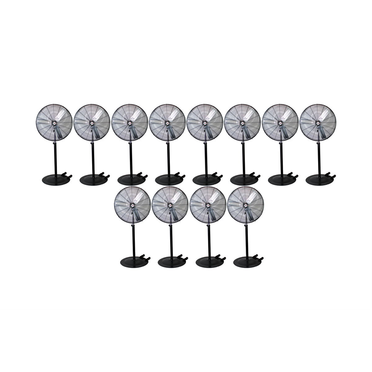 K Tool International 30" Oscillating Pedestal Industrial Fan (Pallet of 12)