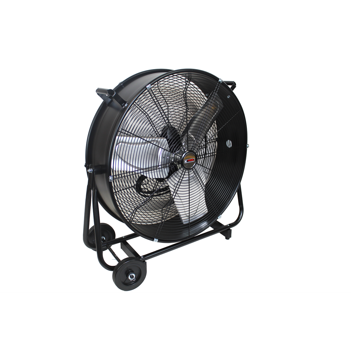 K Tool International Drum Fan 24 Inch Direct Drive Industrial Tilting