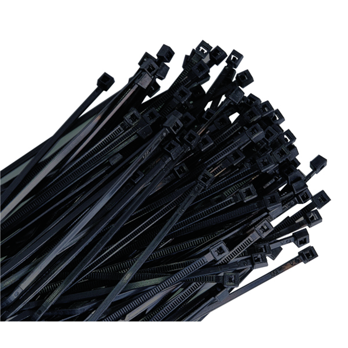 K Tool International 5-PACK Cable Zip Tie 11 in. Black 100/bag 50 lb. Tensile