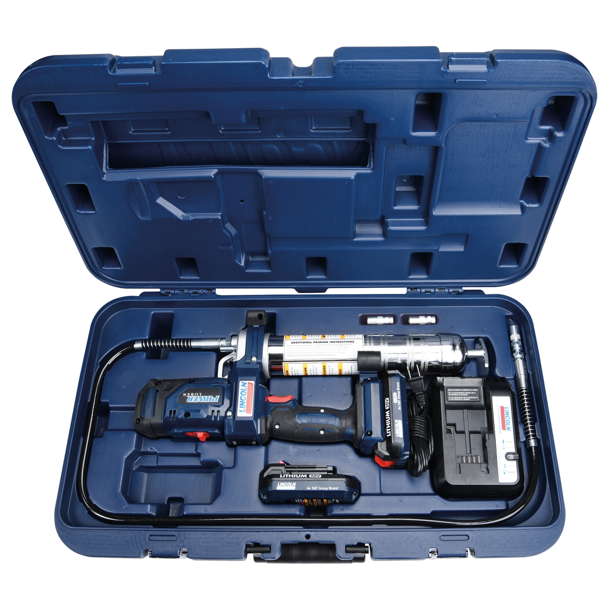 Lincoln Lubrication PowerLuber 20V Lithium Ion 2 Speed Cordless Grease Gun 2 Battery