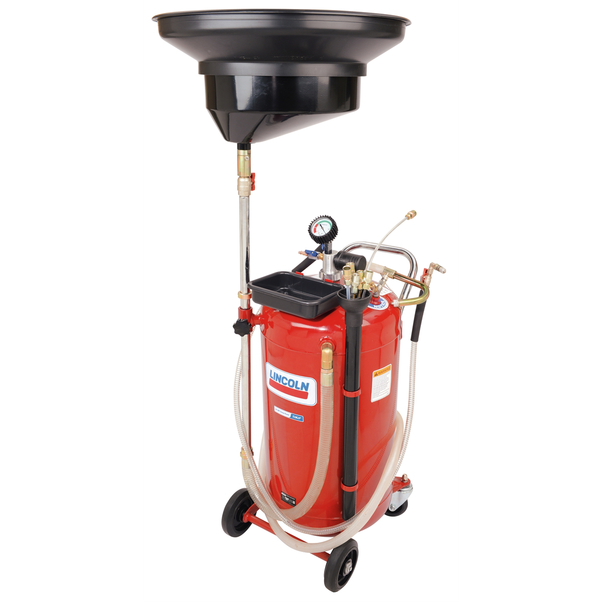Lincoln Lubrication Self-Evacuating Used Fluid Drain and Evacuator Combo, 25-Gallon