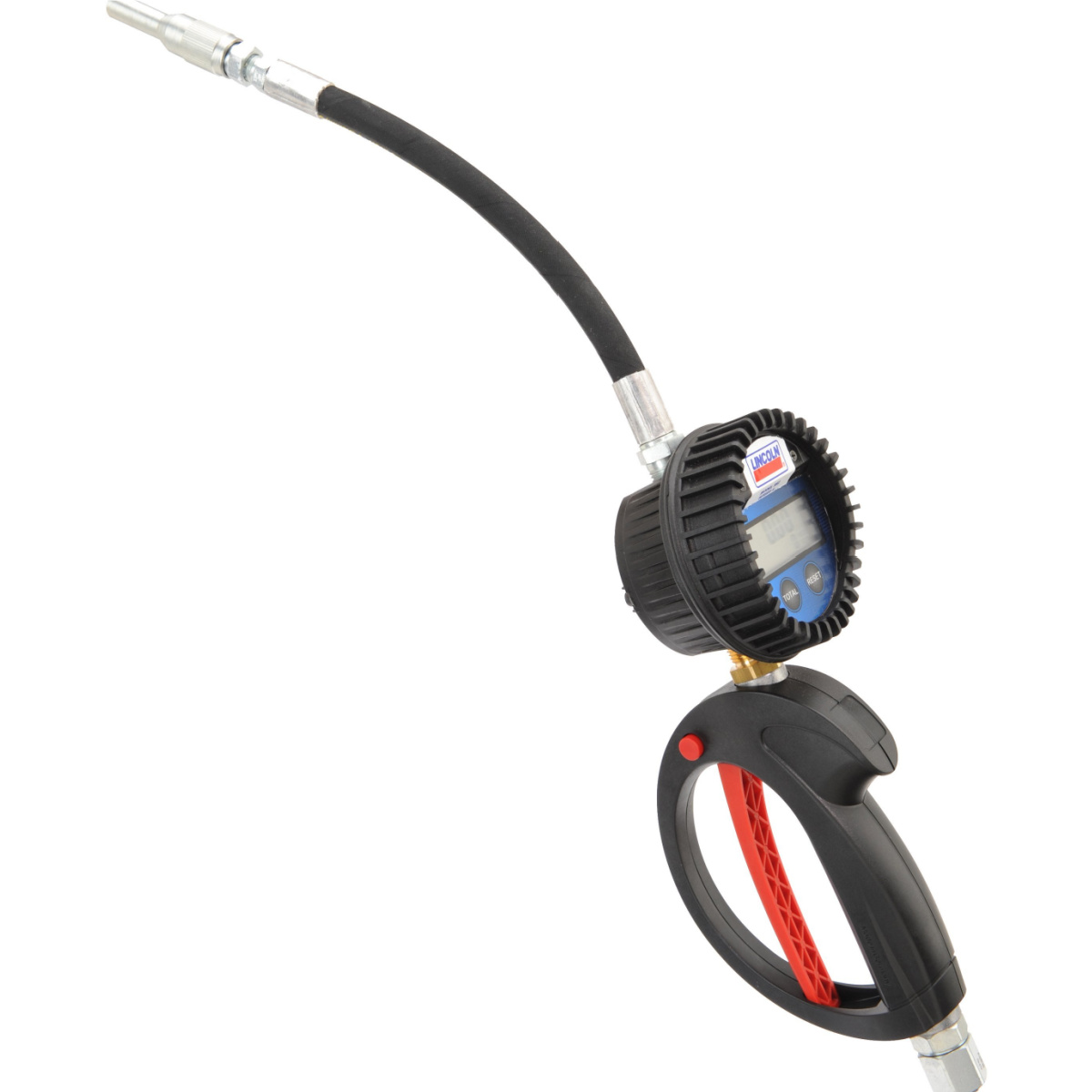 Lincoln Lubrication 982 10 GPM Multi-Measure Digital Oil/Anti-Freeze Meter with Flexible Hose and Auto-Nozzle
