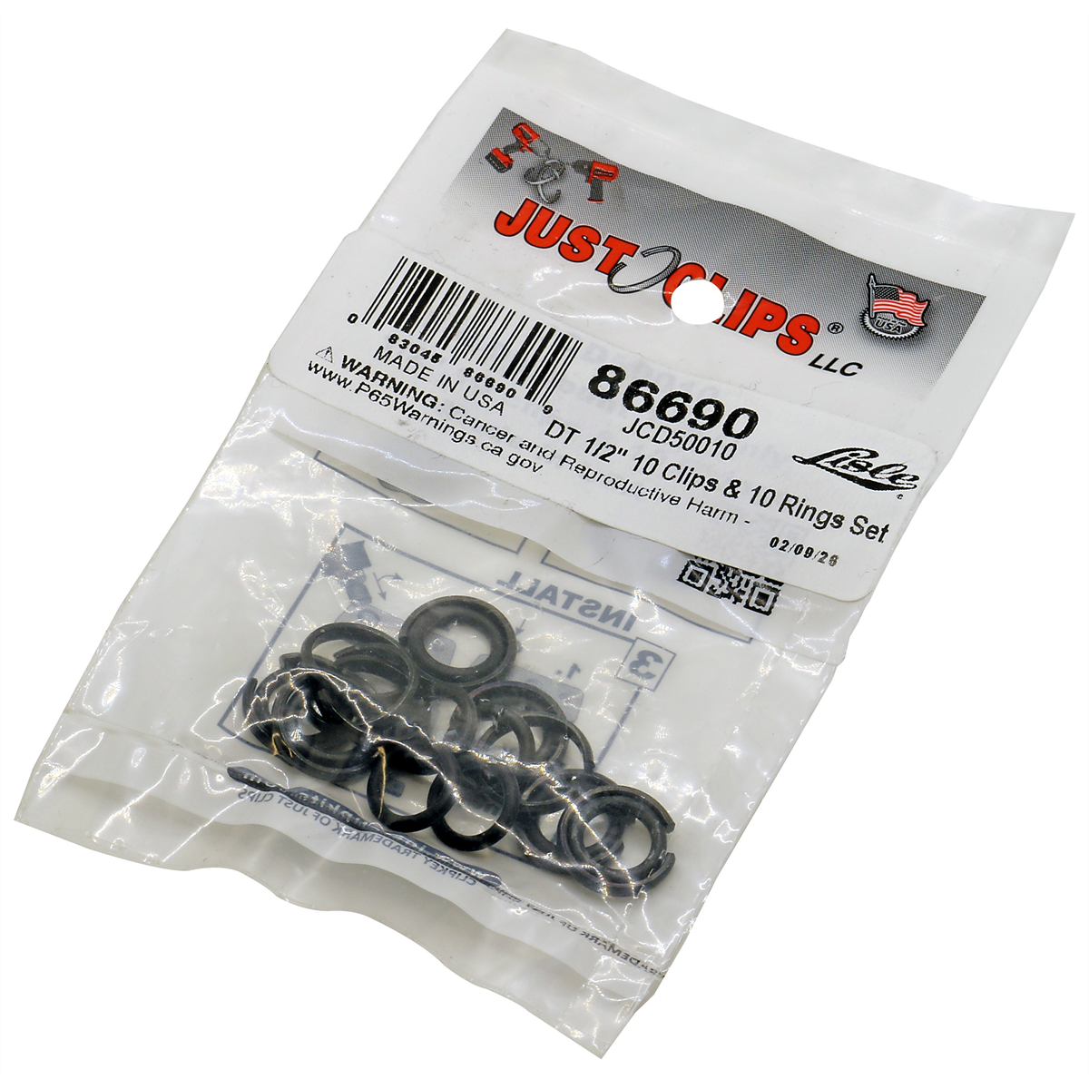 Lisle DT 1/2-inch 10 Clips & 10 Rings Set