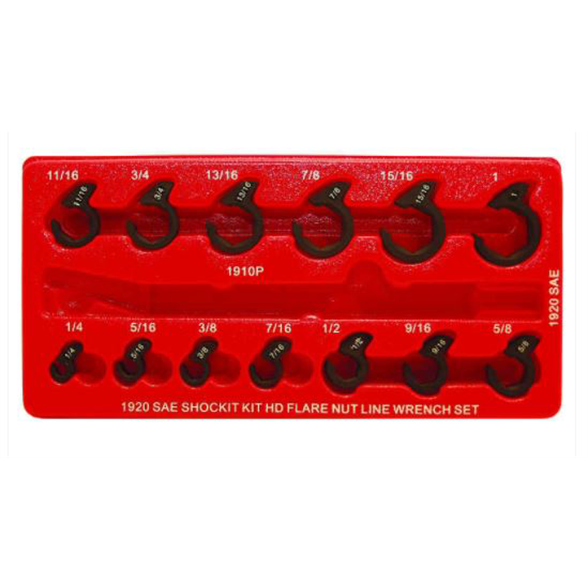 Milton Industries LTI Tool By MIlton 13 Piece SAE SHOCKIT Crows Foot Set - Heavy Duty Automotive/Hydraulic