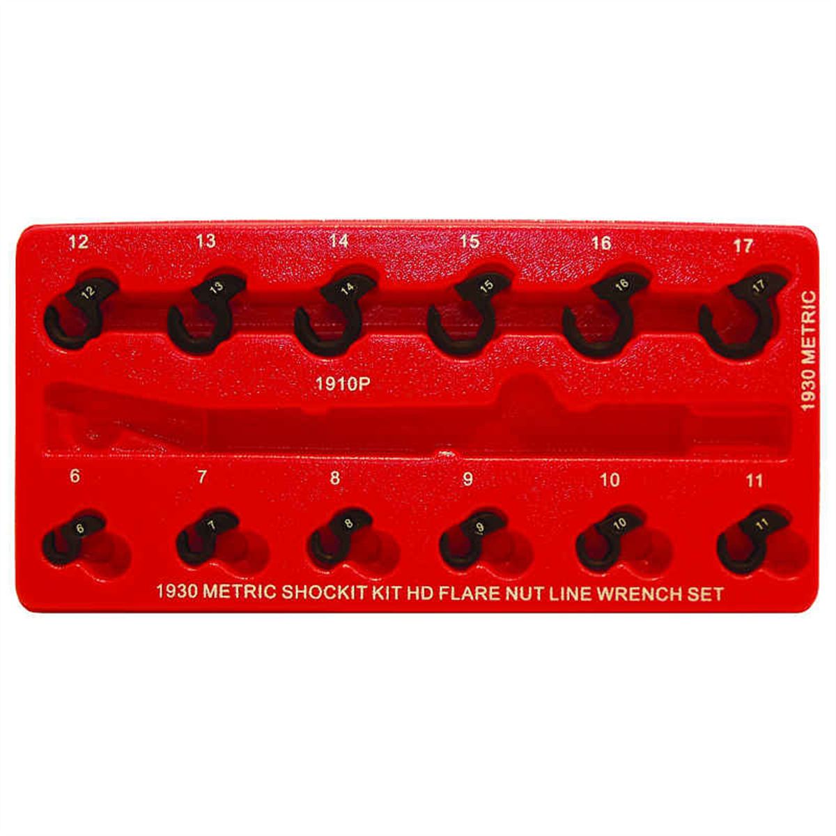Milton Industries LTI Tool By MIlton 12 Piece Metric SHOCKIT Crows Foot Set - Heavy Duty Automotive/Hydraulic