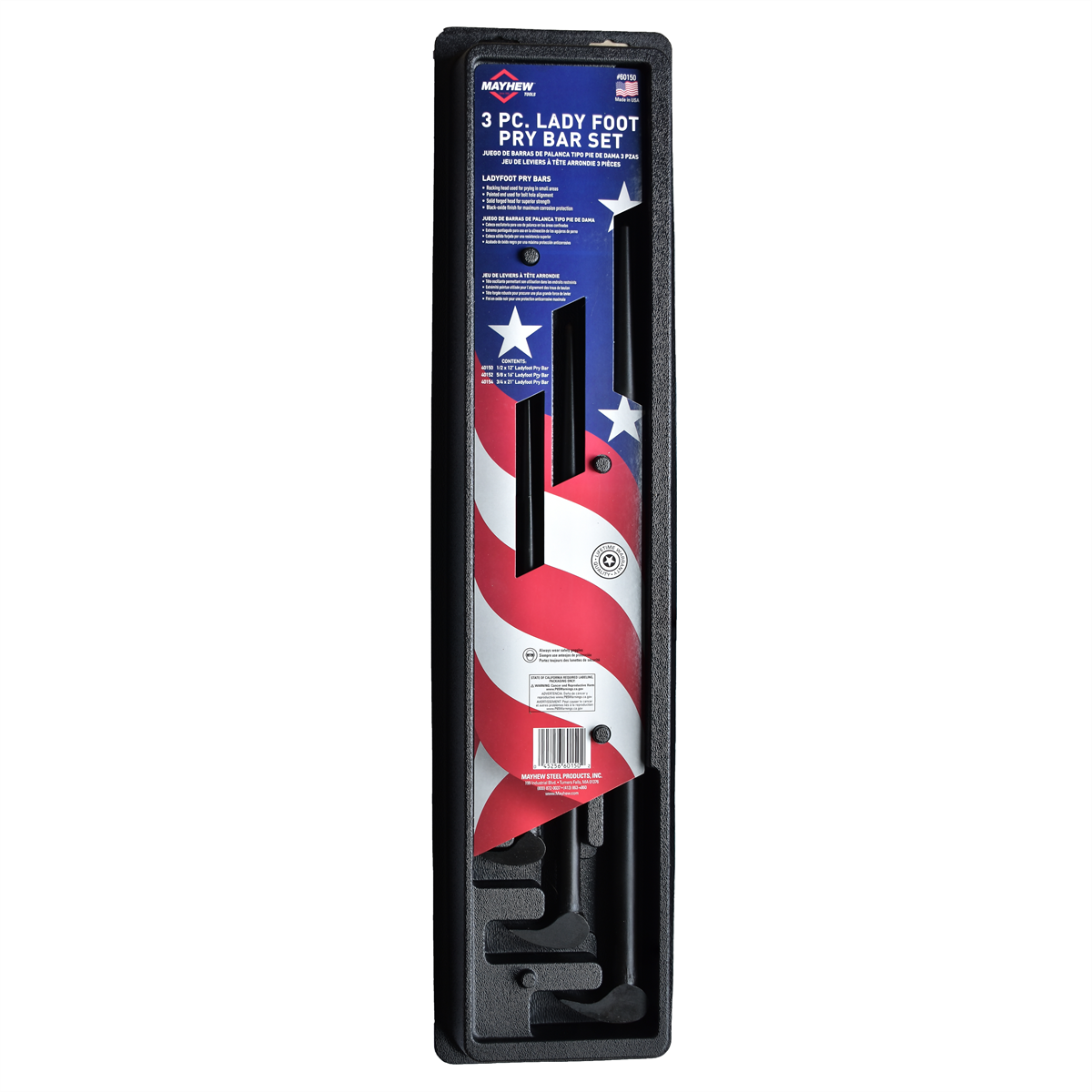Mayhew 3-PC LADY FOOT PRY BAR SET