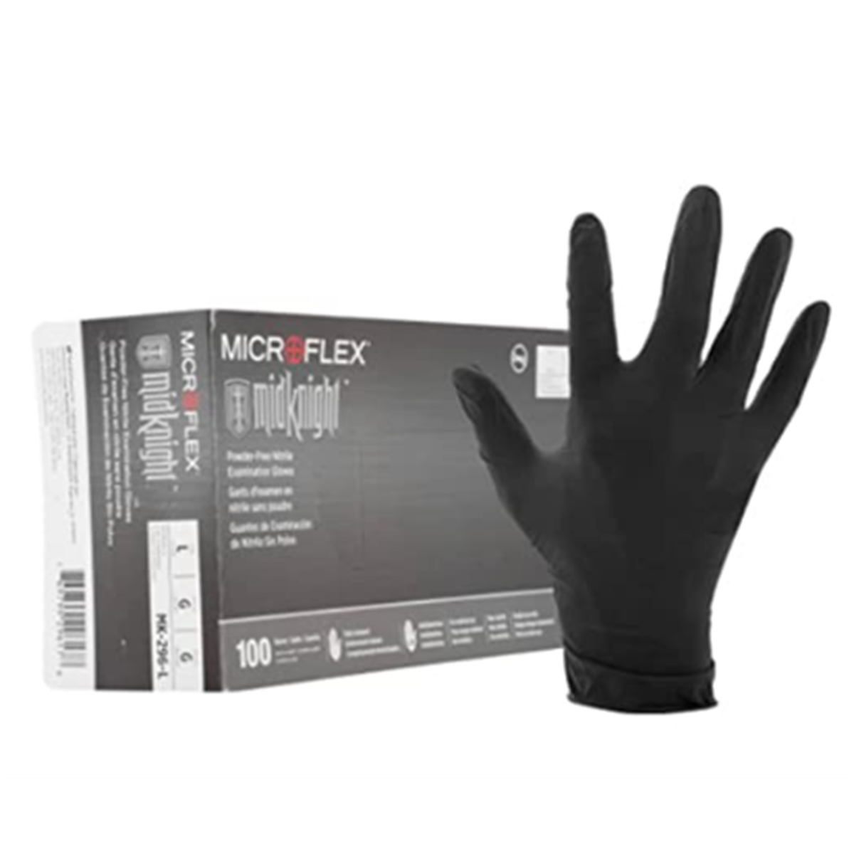 Microflex Black Nitrile Powder Free Gloves