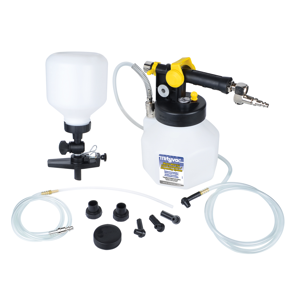 Mityvac Premium Vacuum Brake Bleed Kit, 1-Person Vacuum Brake and Clutch