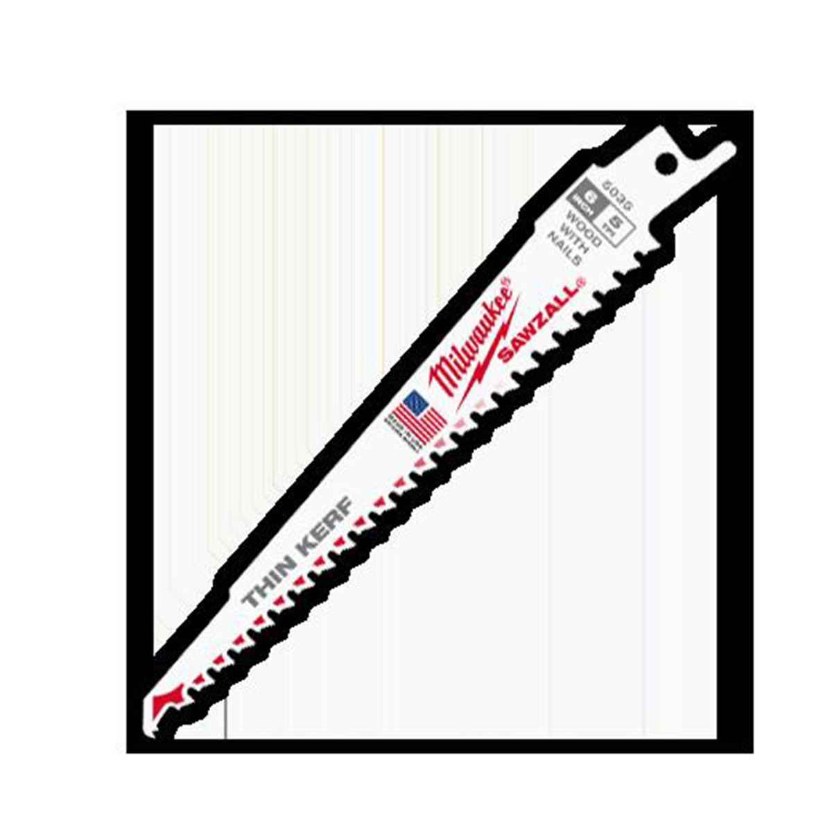 Milwaukee Tool 6" 5 TPI Wood Cutting Sawzall Blades Bulk 100