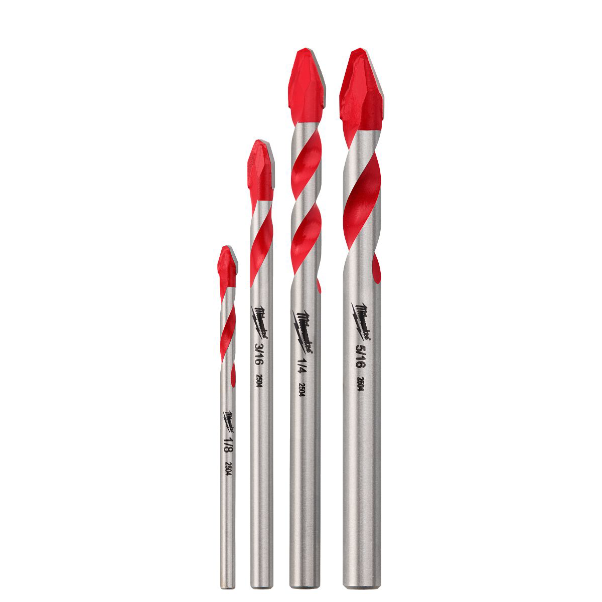 Milwaukee 4PC Hard Tile and Glass Bit Set