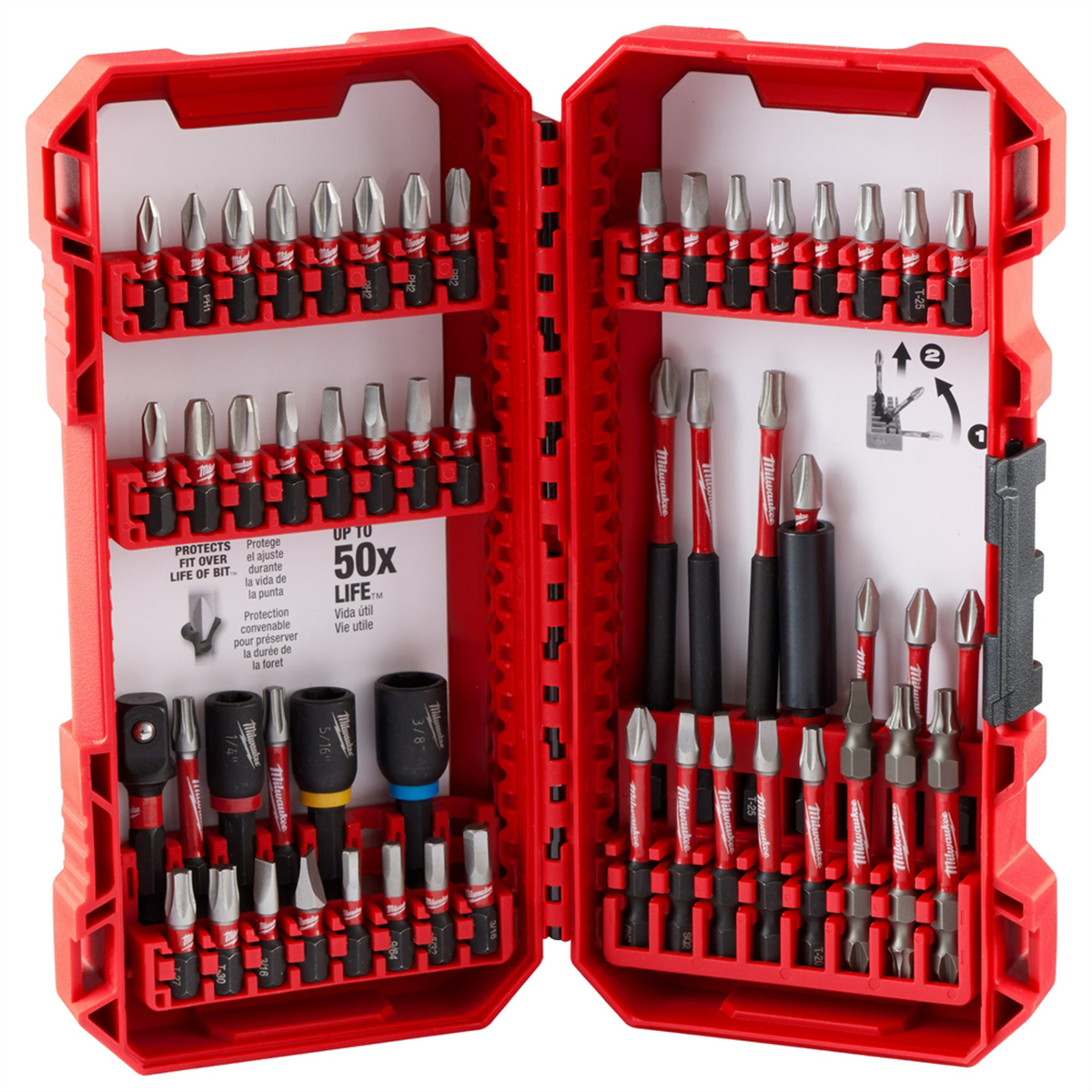 Milwaukee Tool SHOCKWAVE Impact Duty Driver Bit Set - 54PC