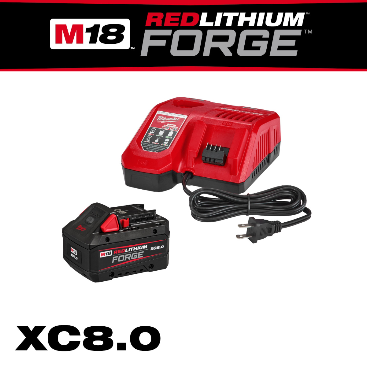 Milwaukee Tool M18™ REDLITHIUM™ FORGE™ XC8.0 Starter Kit