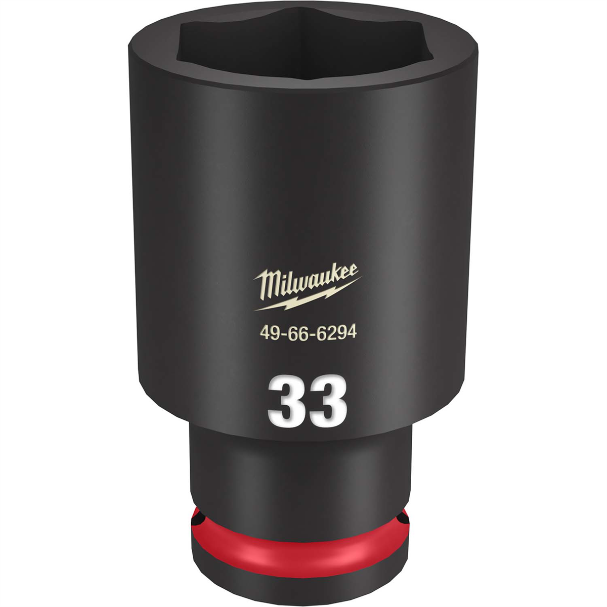 Milwaukee Tool SHOCKWAVE Impact Duty 1/2"Drive 33MM Deep 6 Point Socket