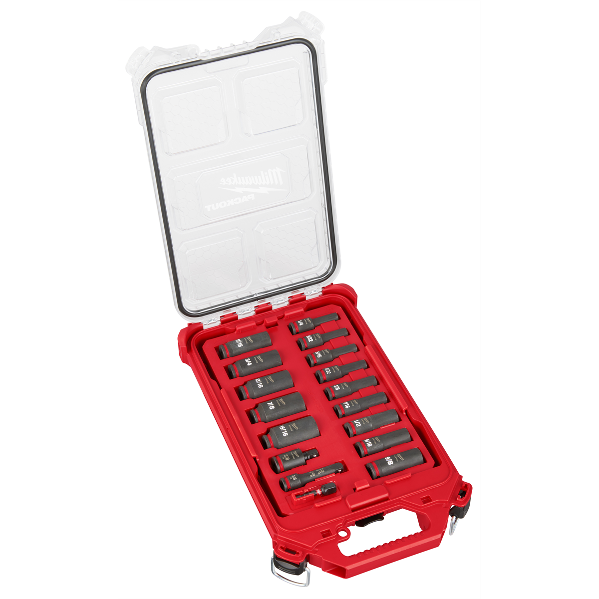 Milwaukee Tool SHOCKWAVE Impact Duty Socket 3/8” Dr 17PC SAE PACKOUT Set