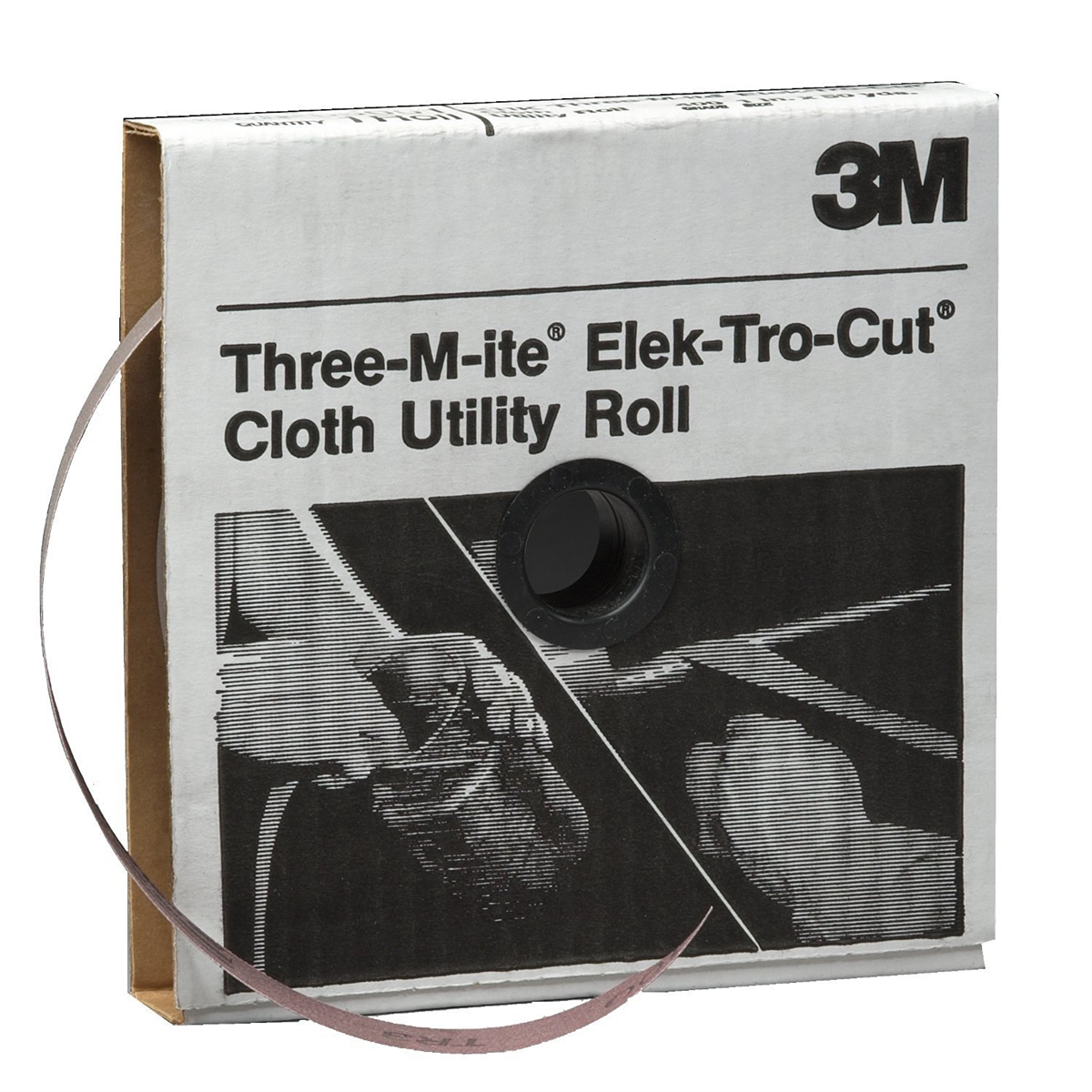 3M UTILITY ROLLS CLOTH THREEMITE 1"X50 YARDS 180 1/B