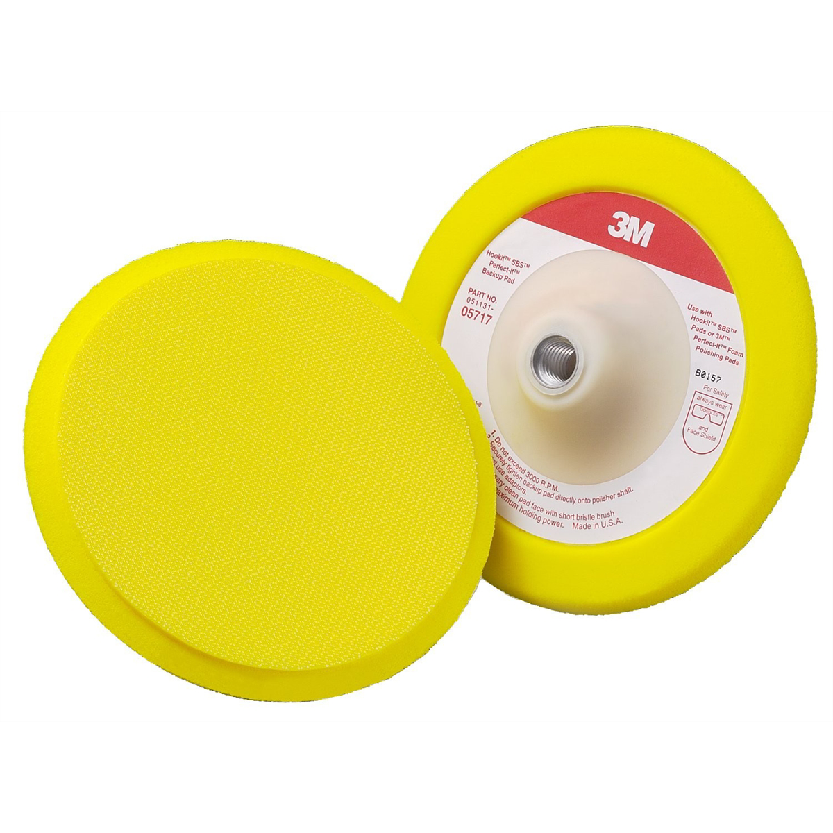3M BACK-UP PAD HOOKIT 8"