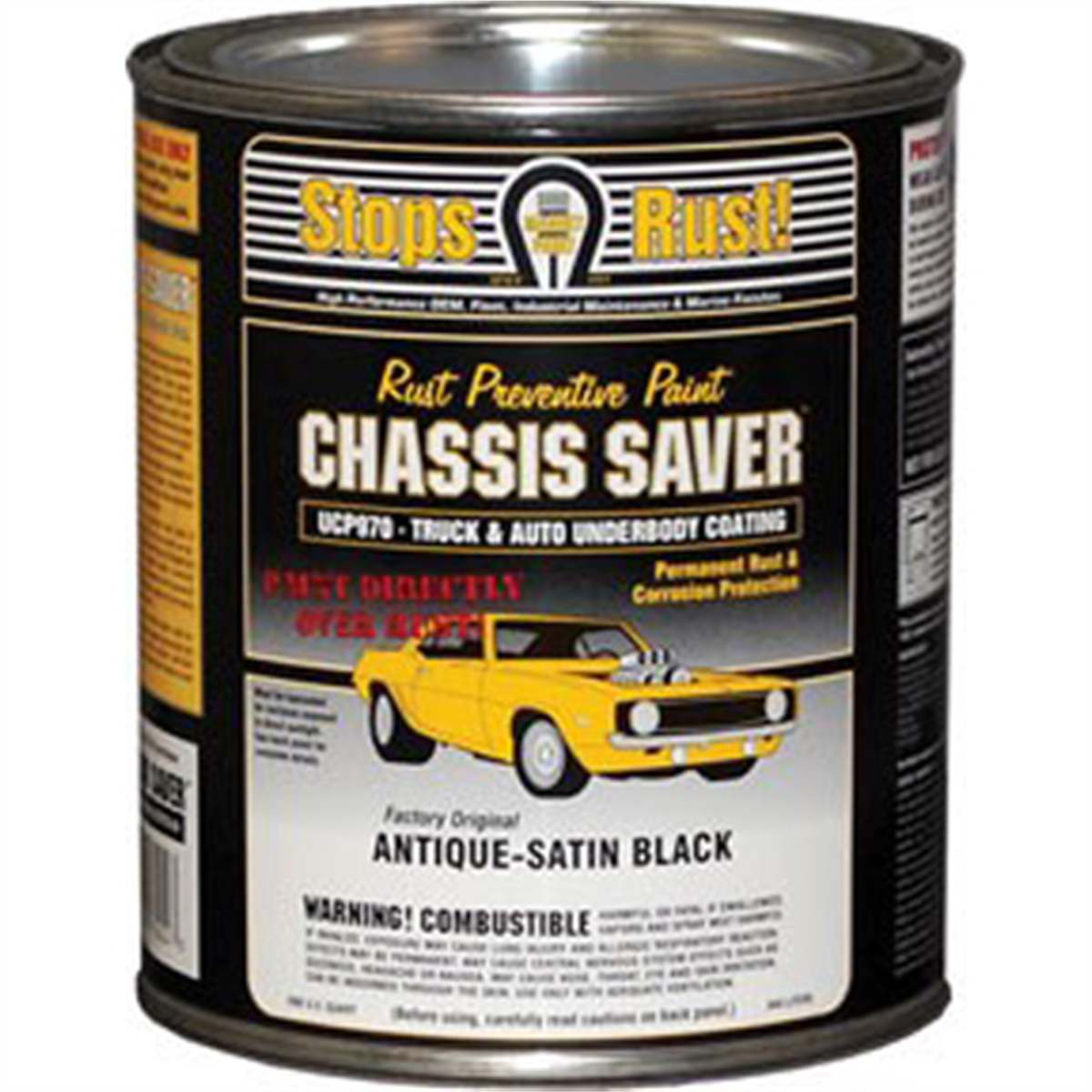 Magnet Paint & Shellac Chassis Saver Satin Black-QT
