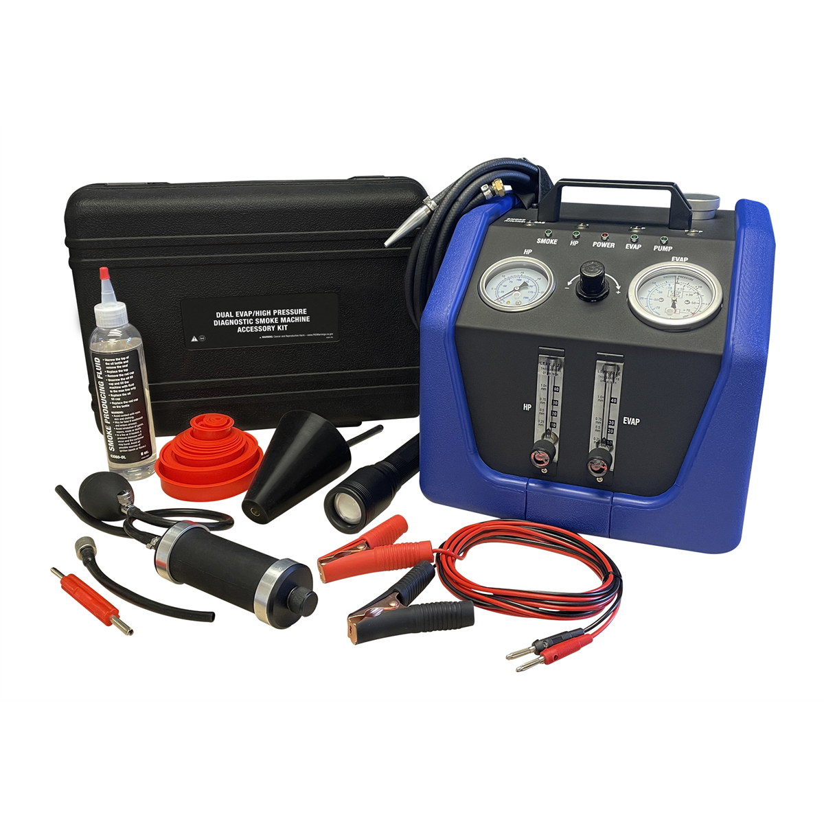 Mastercool Dual Evap/High Pressure Diagnostic Smoke Machine
