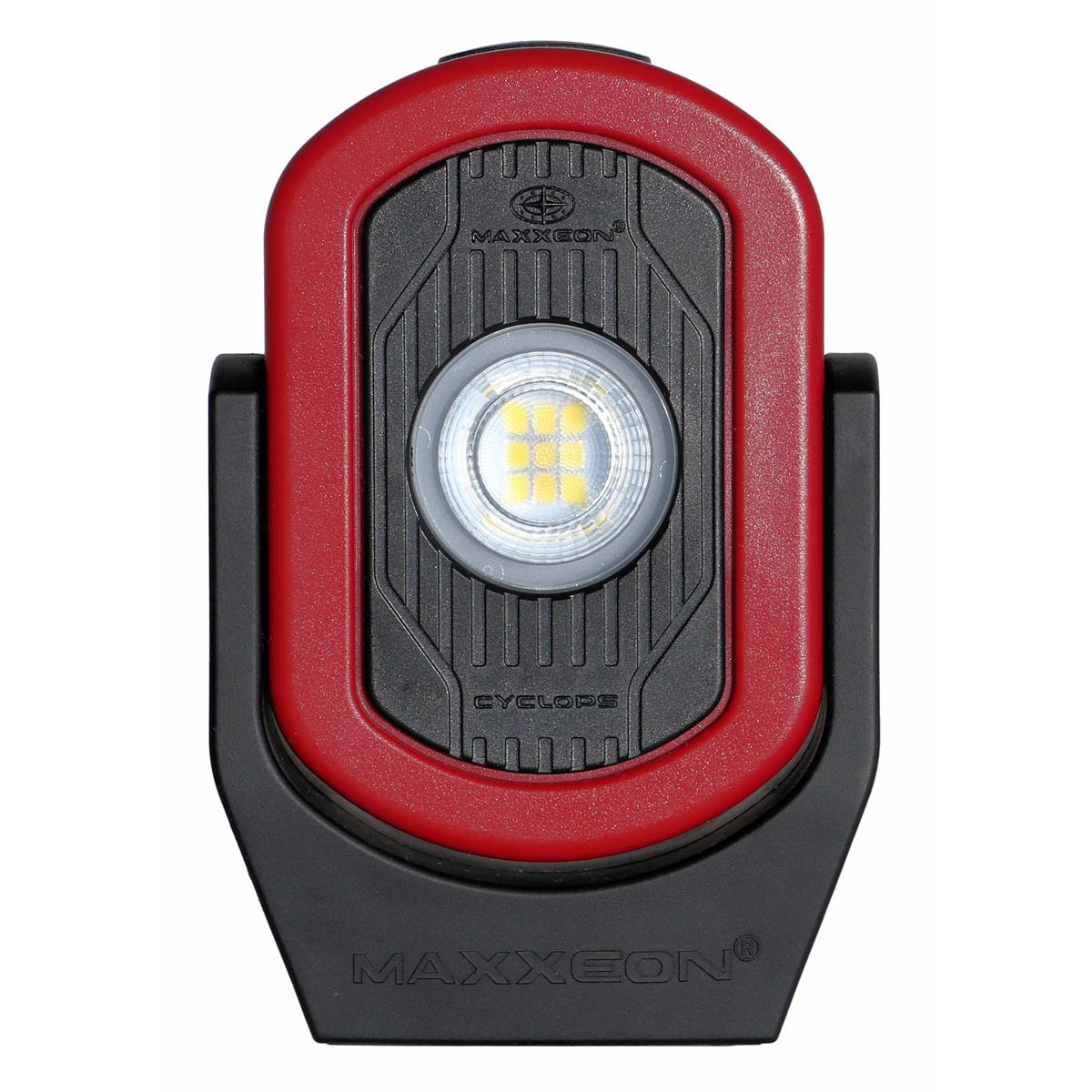 Maxxeon Workstar 810 CYCLOPS 720 Lumen USB-C Rechargeable Work light with Magnetic Base - Red