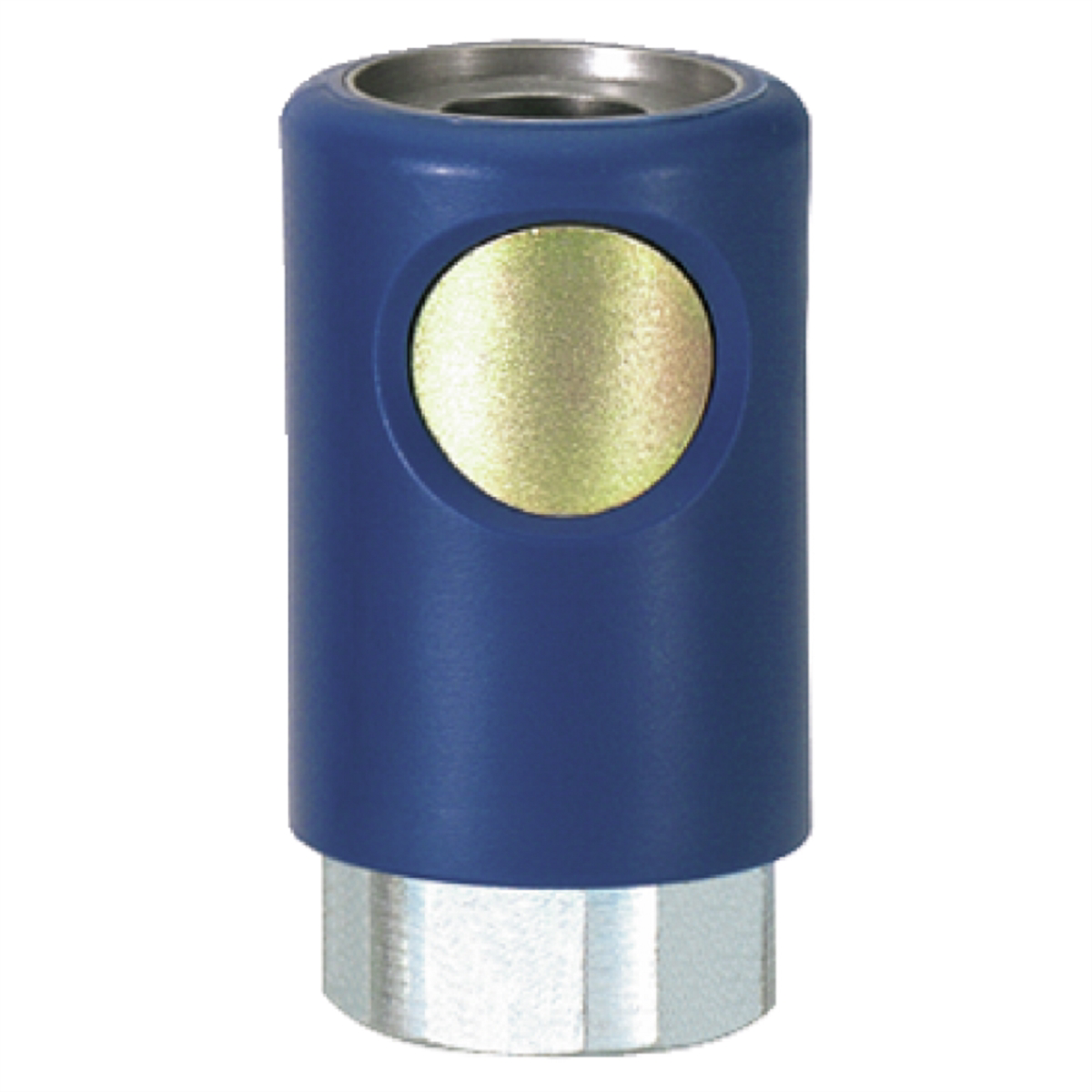 Prevost COUPLER 1/4" FEM NPT GOLD F/MIL777