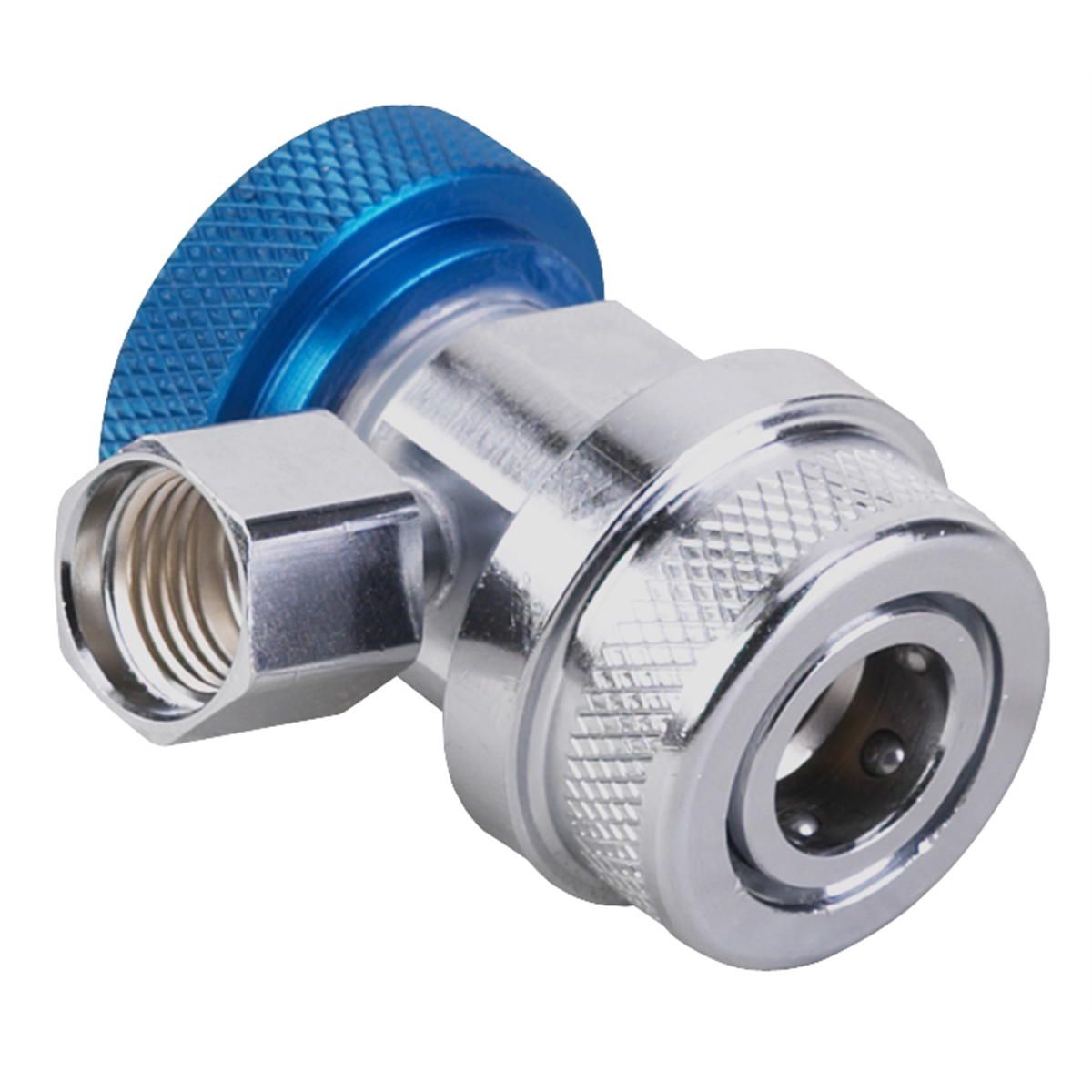 Robinair Low-side manual coupler, blue actuator for R-134a