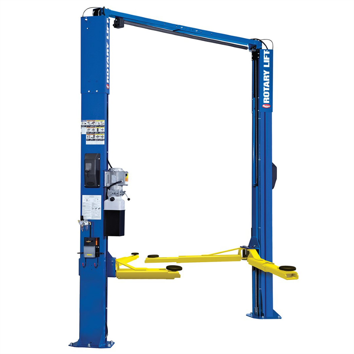 Rotary SPOA10 - 2- Stage Low Profile Two-Post Lift, Asymmetrical (10,000 LB. Capacity) 72 5/8" Rise