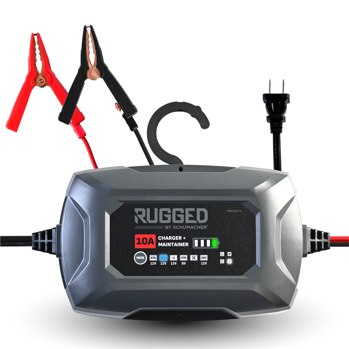 Schumacher Schumacher Electric 10A Rugged Car Battery Charger and Maintainer, 4-in-1 Solution, Service Mode, for 6V/12V Power Sport, Automotive, and Marine Batteries, SC1684