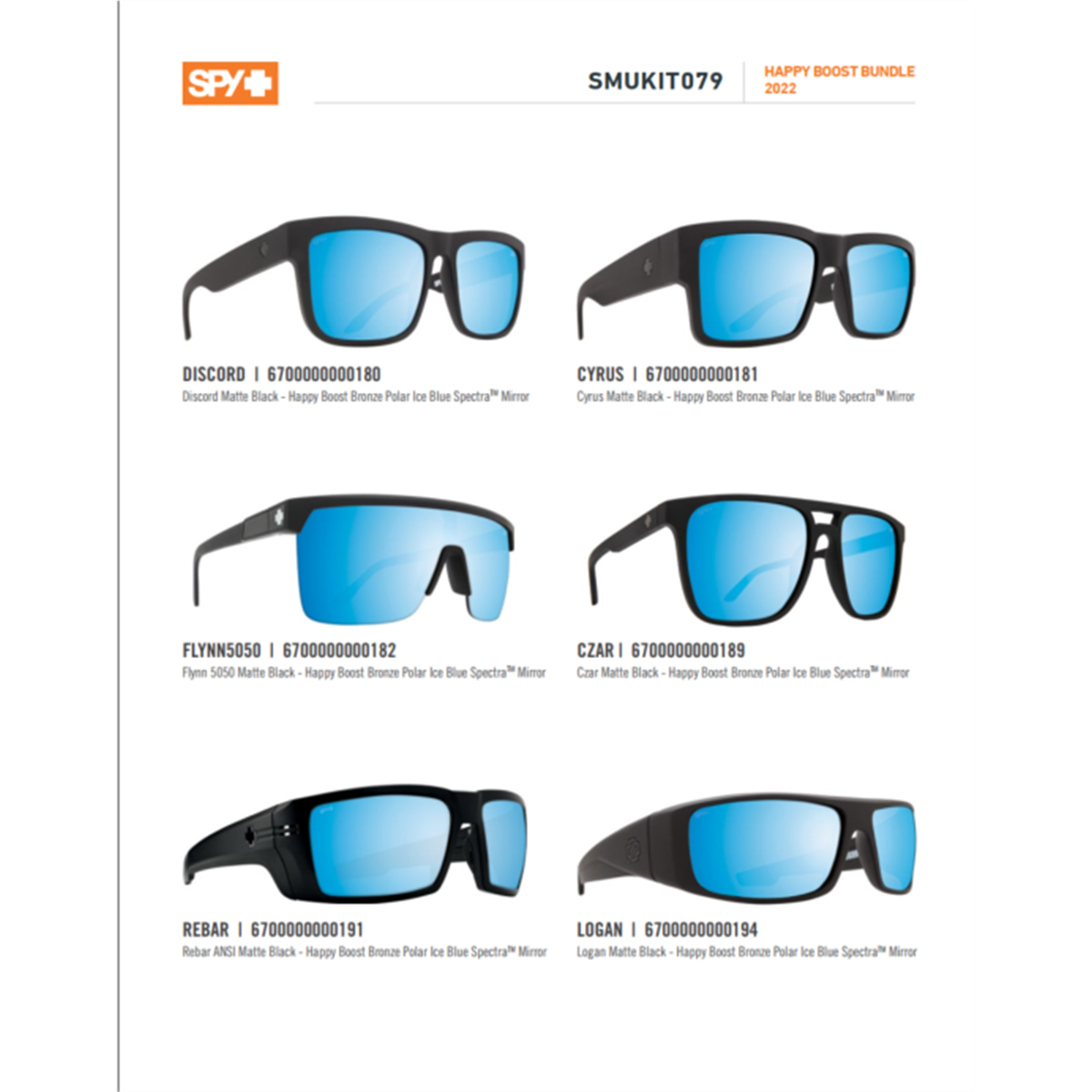 Spy Optics Happy Boost Bundle