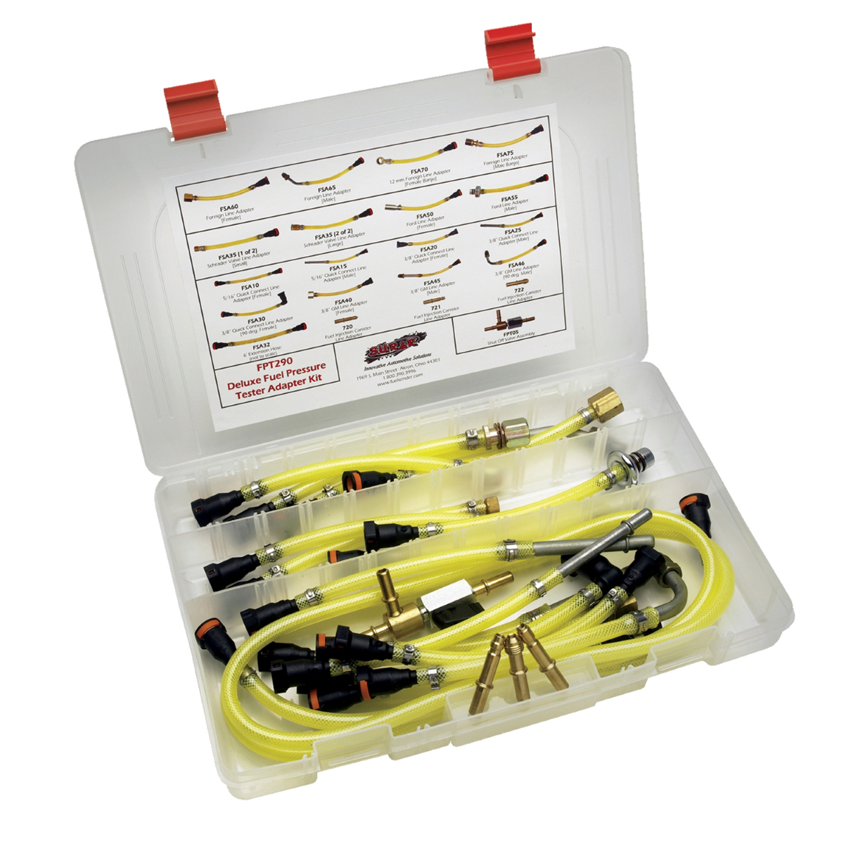 S.U.R.&R. Deluxe Fuel Pressure Tester Adapter Kit