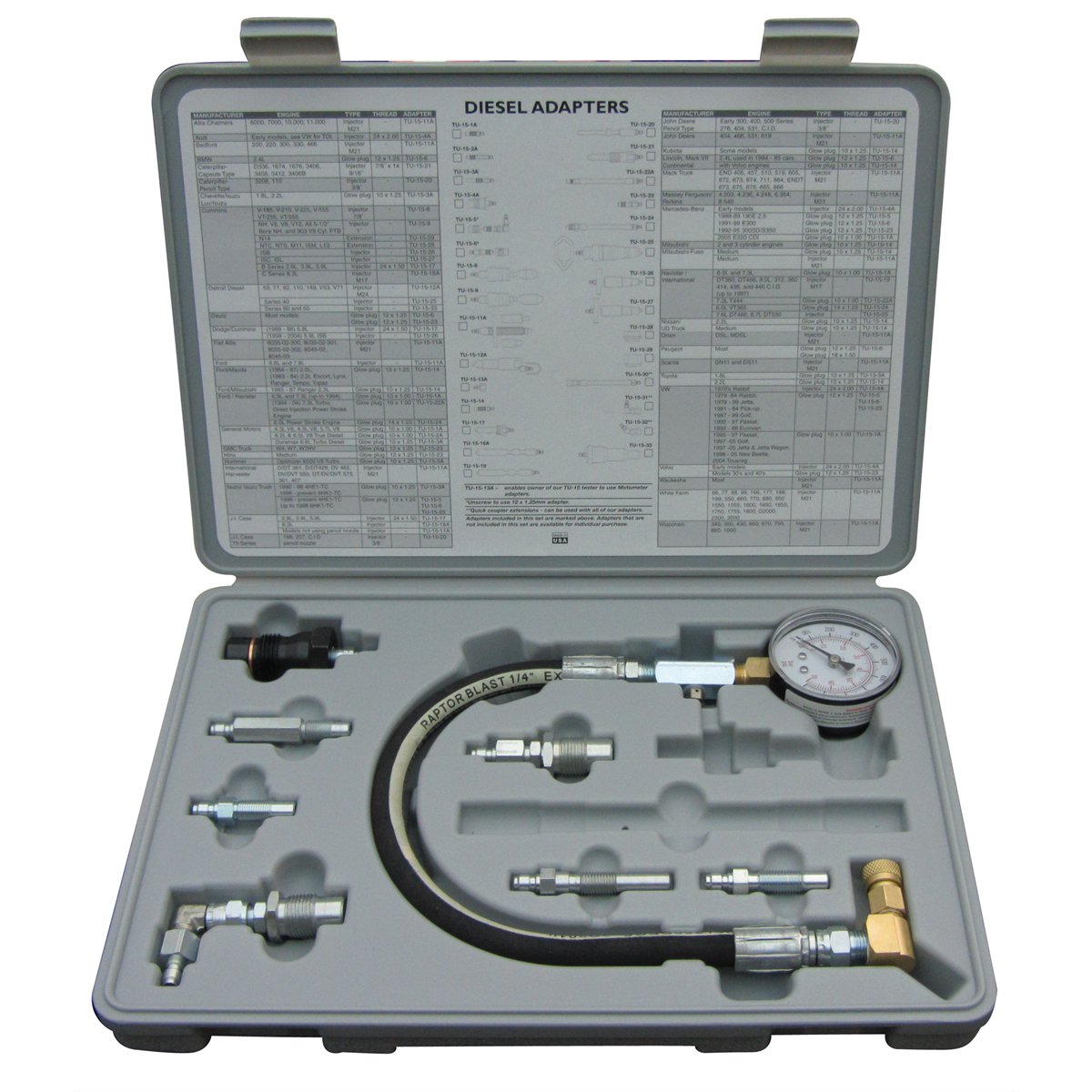 Lang Tools (Star Products) AMERICAN DIESEL KIT TESTER W/ADAPTERS 1A THRU 7