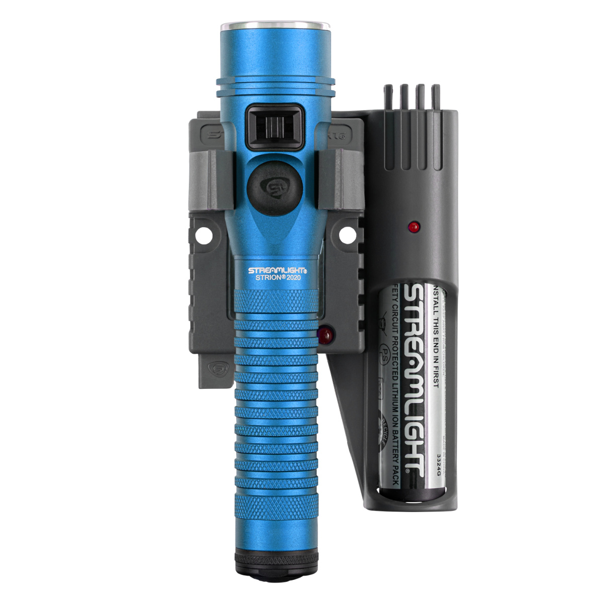 Streamlight 1200 Lumen Strion 2020 Flashlight - 120V/100VAC/12V DC PiggyBack - Blue