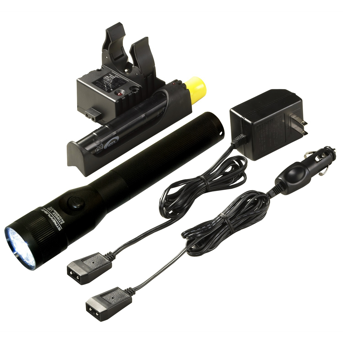Streamlight 425 Lumen Stinger LED Flashlight - 120V/100V AC/12V DC PiggyBack