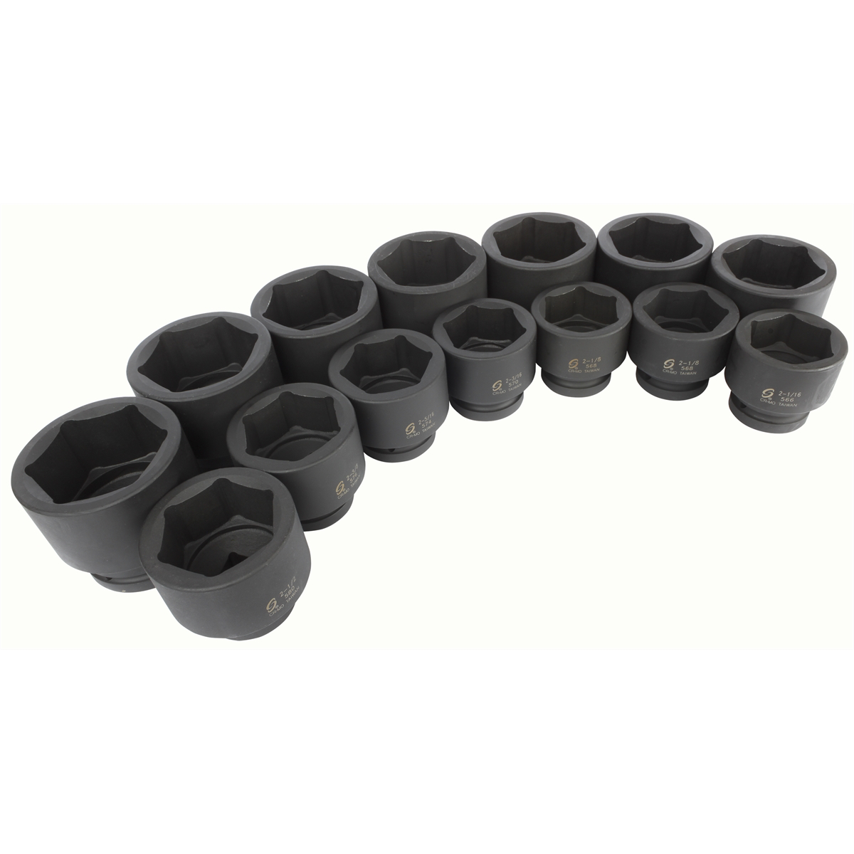 SUNEX 14-Piece 1 in. Drive Fractional SAE F