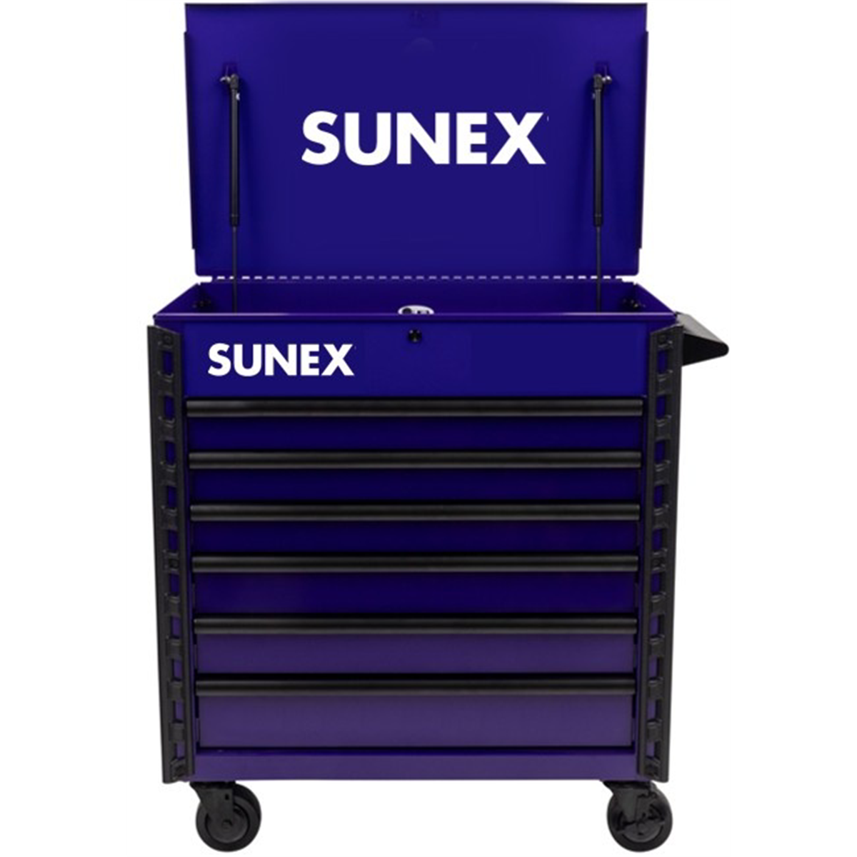 SUNEX TOOLS 34-inch 6 DRAWER PREMIUM SERVICE CART - PURPLE