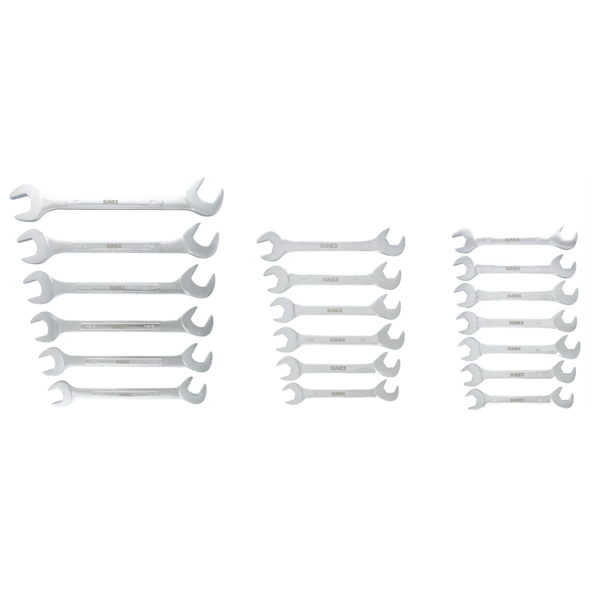 SUNEX TOOLS 19 Pc Master Angle Head Wrench Set