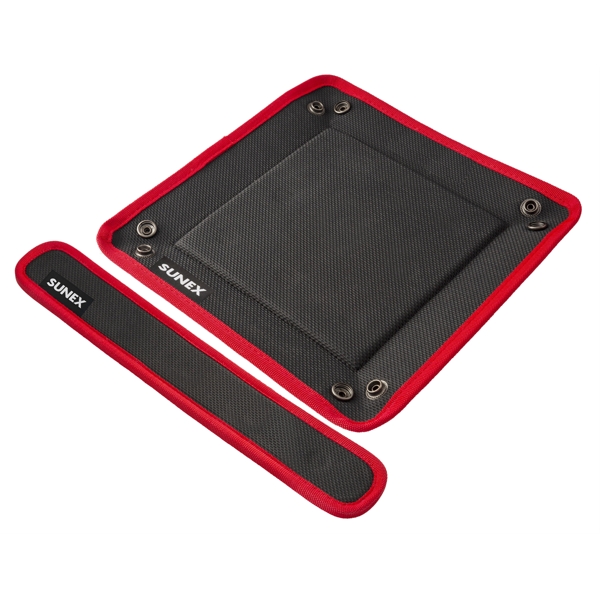 SUNEX 10 Inch x 10 Inch Folding Magnetic Tray with 2 Inch x 12 Inch Flexible Magnetic Strip Combo Pack