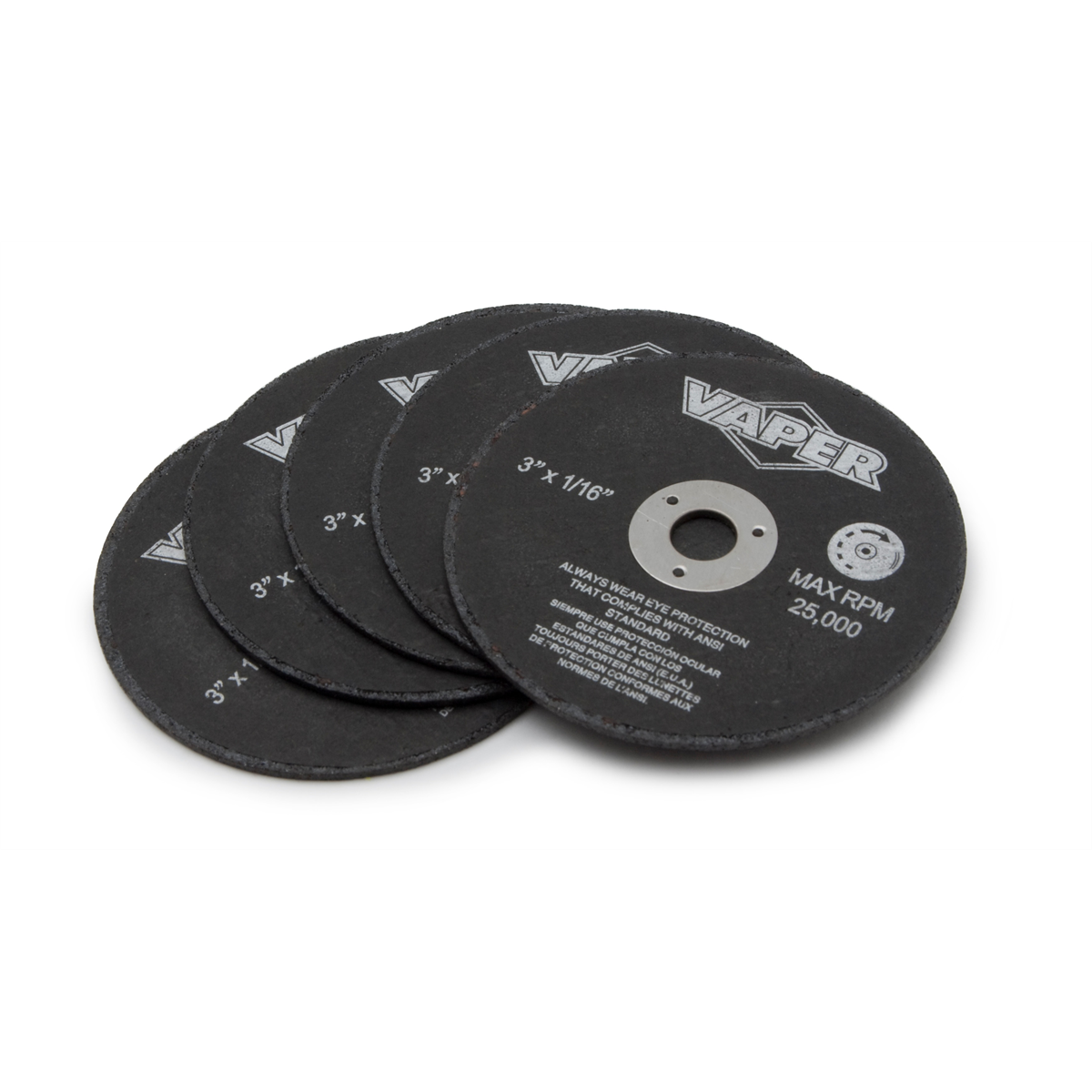 Titan 5 pc. 3 in. x 1/16 in. Cut-Off Wheels