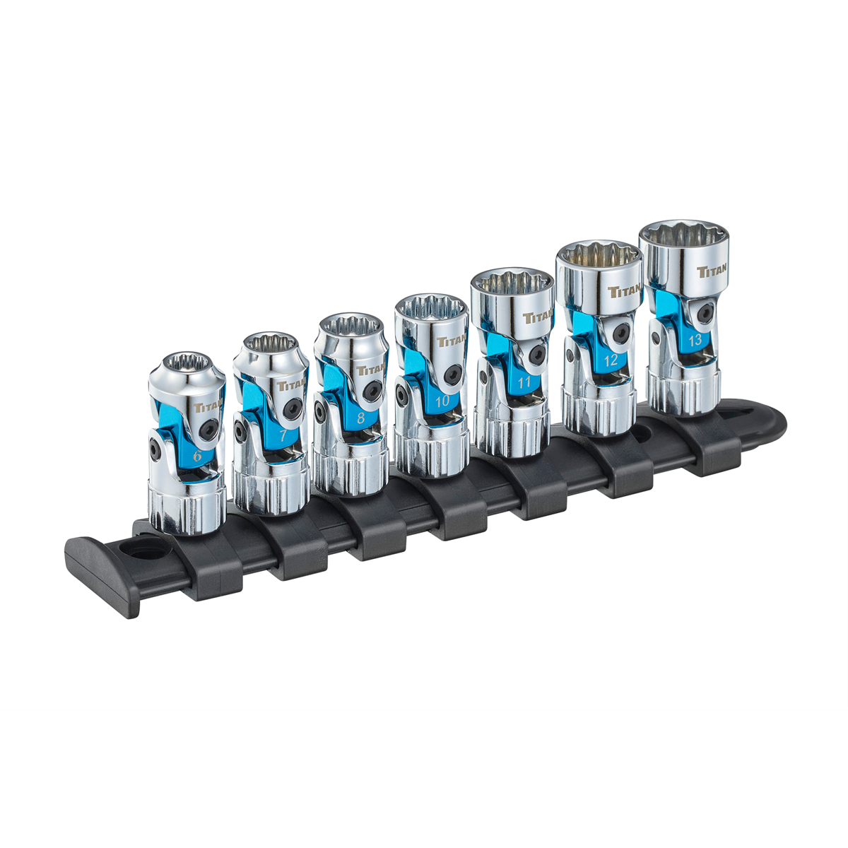 Titan 7 pc. 1/4 in. Drive MM Auto-Flex™ Universal Socket Set