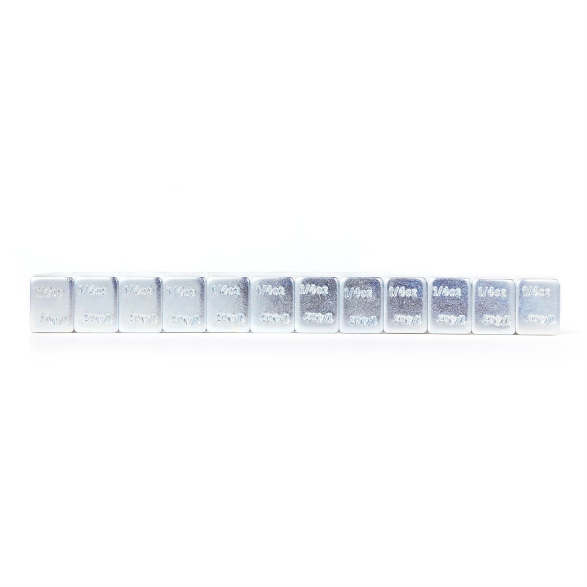 Tire Mechanic's Resource .25oz Silver Steel Adhesive Tape Wheel Weights with Easy Peel Tape. 144oz/Box, 576pcs