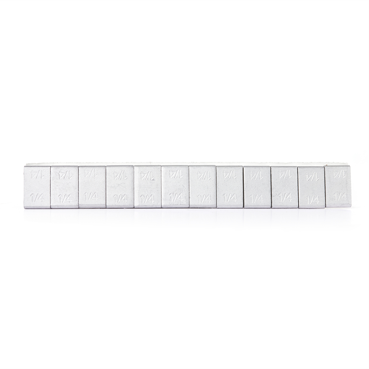 Tire Mechanic's Resource .25oz Matte Silver Steel Adhesive Tape Wheel Weights with Easy Peel Tape. 144oz/Box, 576pcs