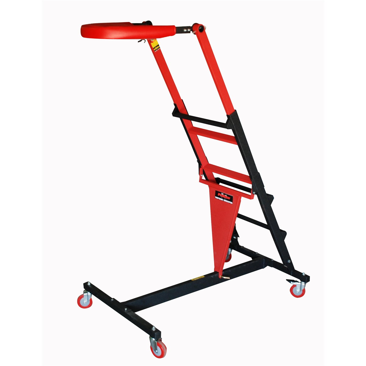 Traxion 3-700 ProGear Foldable Topside Automotive Engine Creeper Large, Red and Black