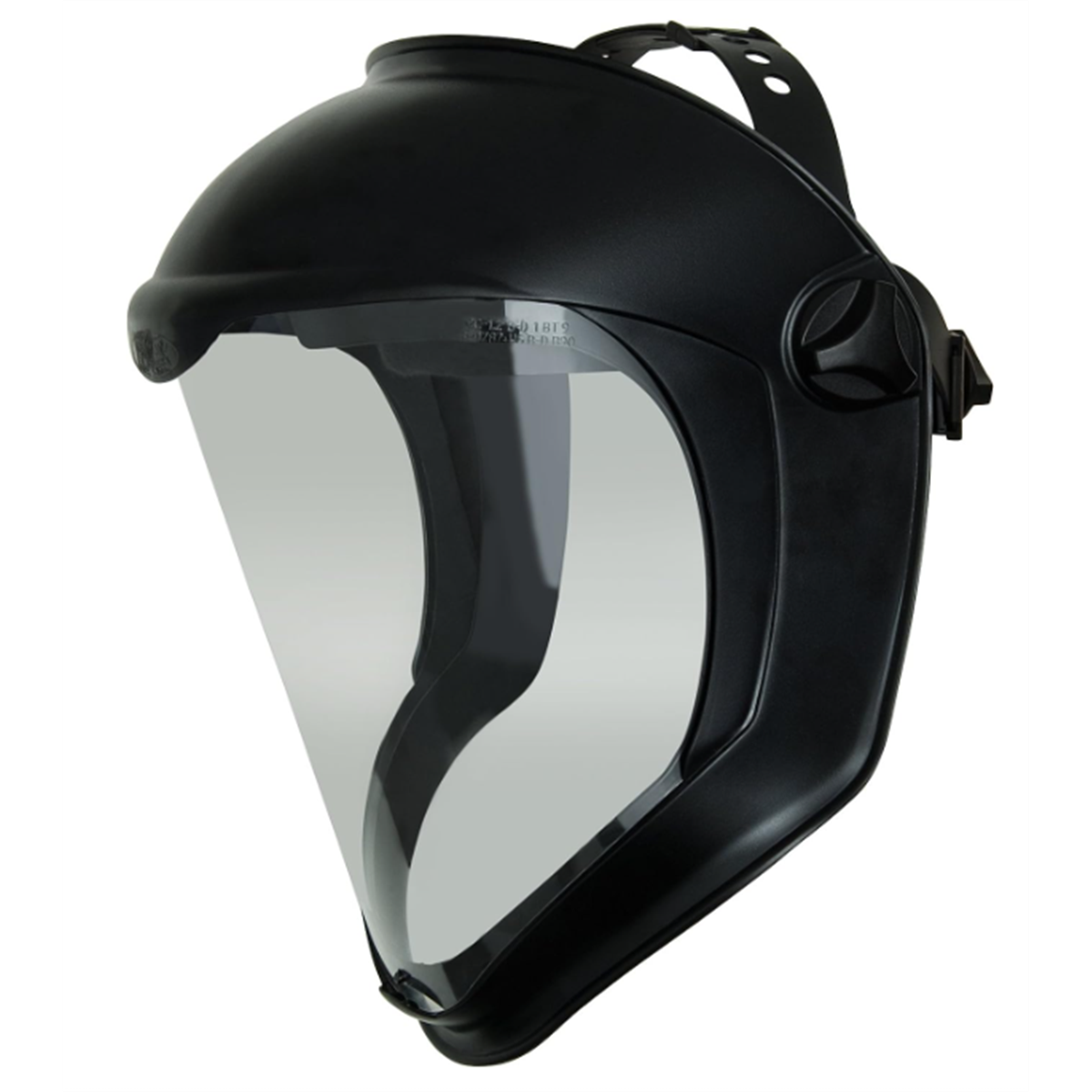 Uvex Honeywell Safety Products Usa Uvex Bionic Face Shield with Clear Polycarbonate Visor and Anti-Fog/Hard Coat, Black Matte
