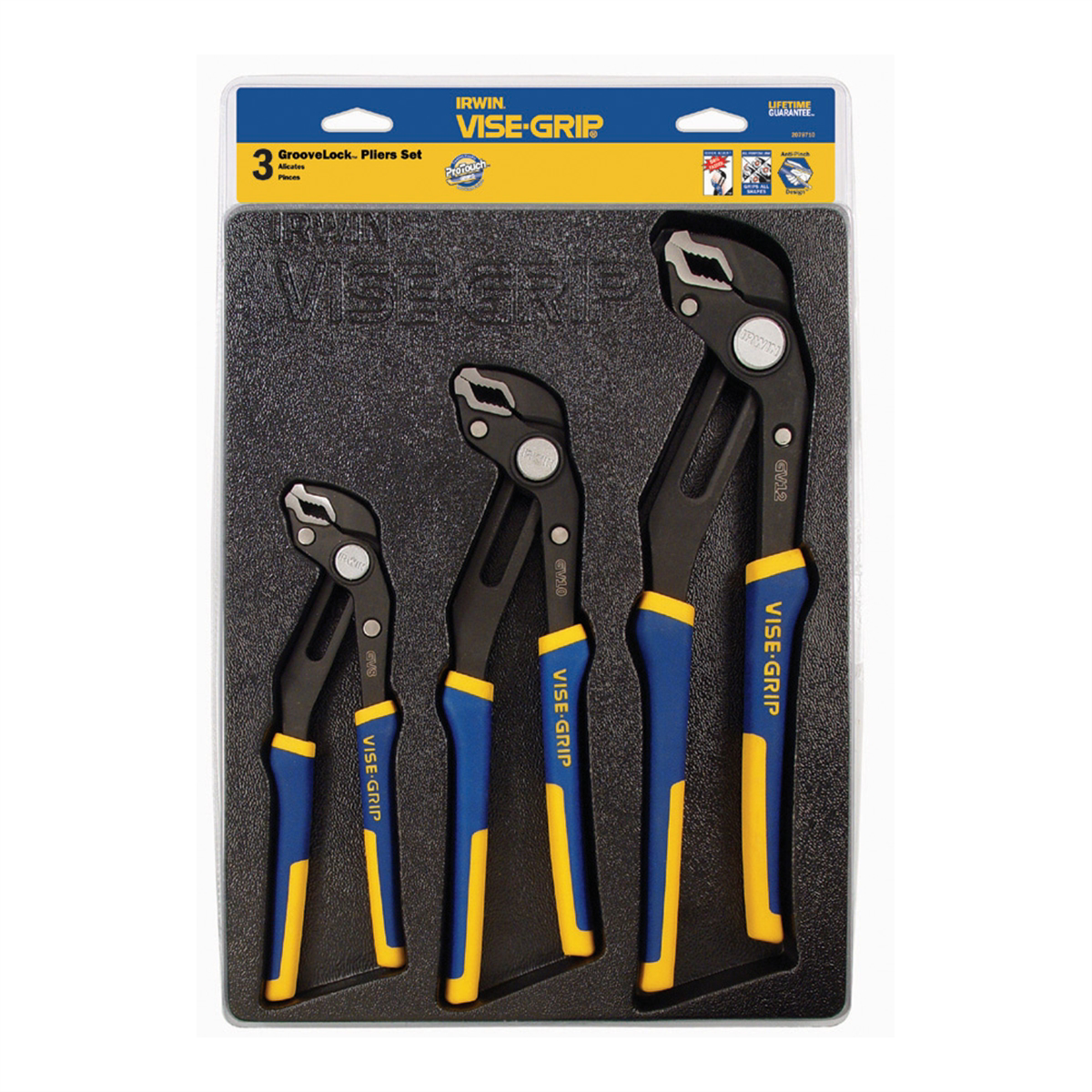 Vise Grip 3 PC GROOVELOCK TRAY SET